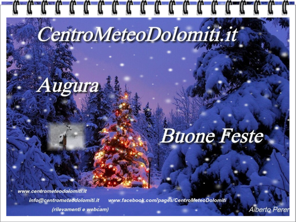 Auguri da CentroMeteoDolomiti